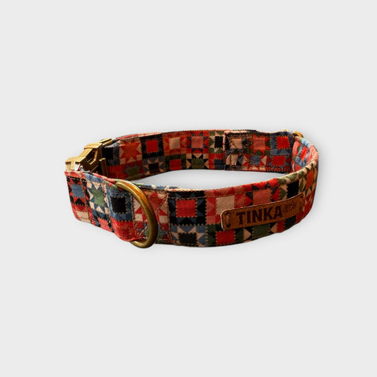 Premium Dog Collars (Red Geometric)