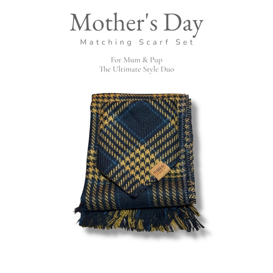 Yellow Bundle: Human Scarf and Matching Dog Bandana