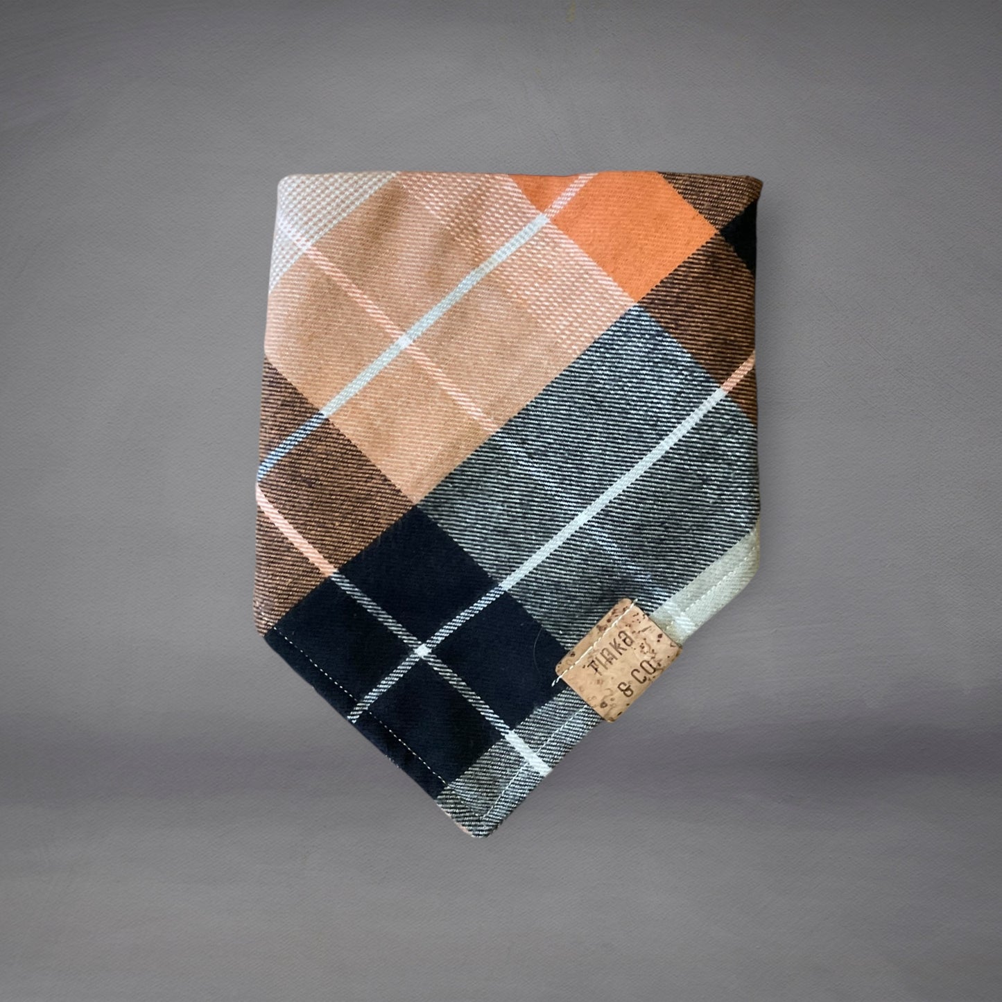 Orange Tarton - Dapper Dog Bandana
