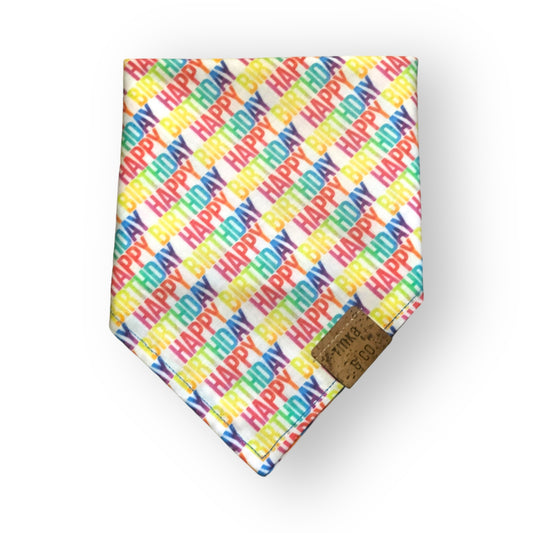 Happy Birthday - Dog Bandana