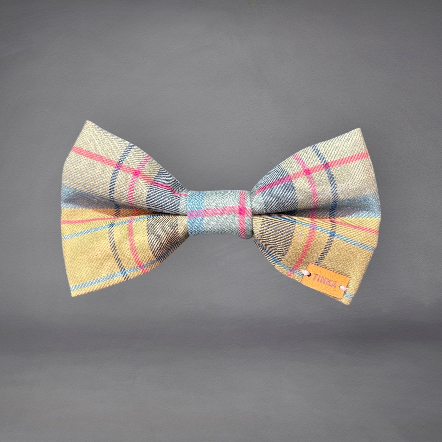 Golden Plaid - Dog Bow-Ties