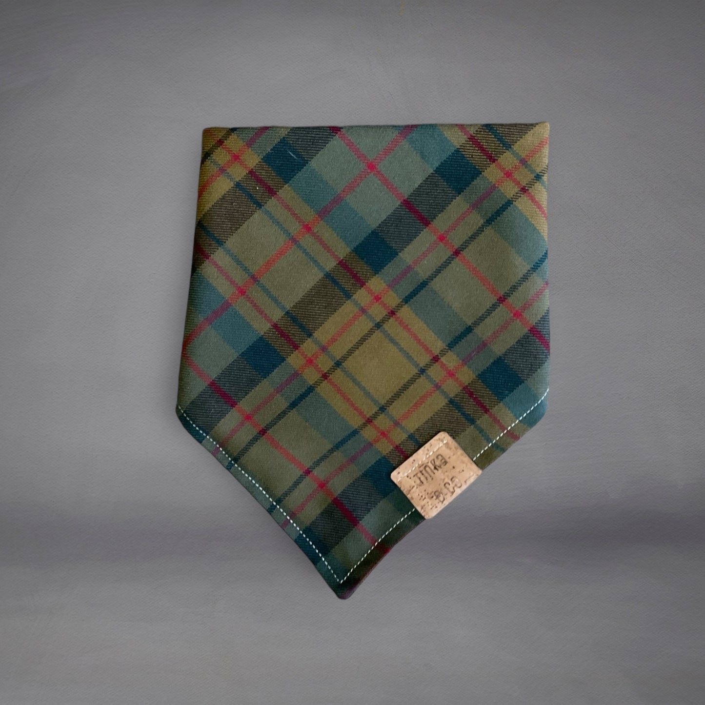 Army Green Tartan - Dapper Dog Bandana