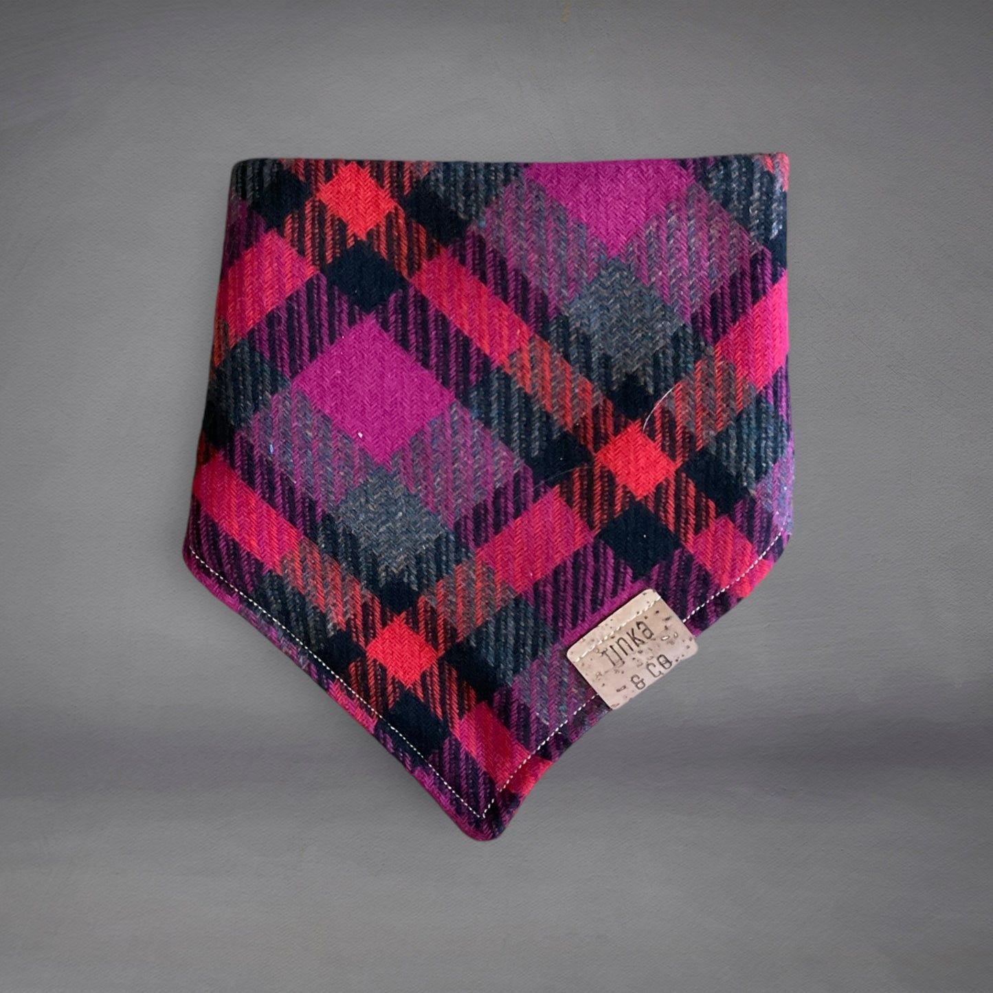 Pink & Red Tartan - Dapper Dog Bandana