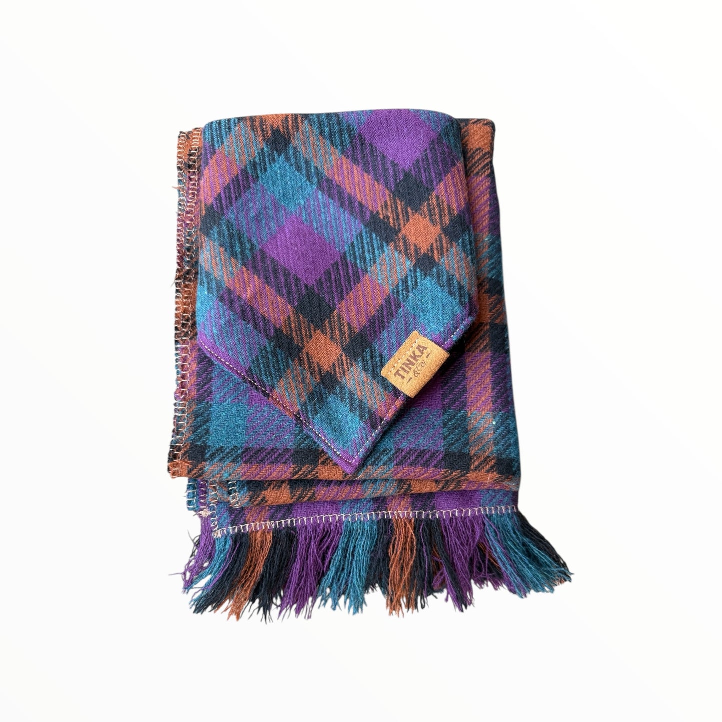 Purple Bundle: Human Scarf and Matching Dog Bandana