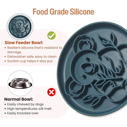 Koala Slow Feeder Bowl (Green)
