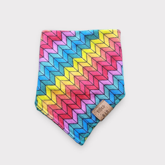 Rainbow ZigZag | Dog Bandana