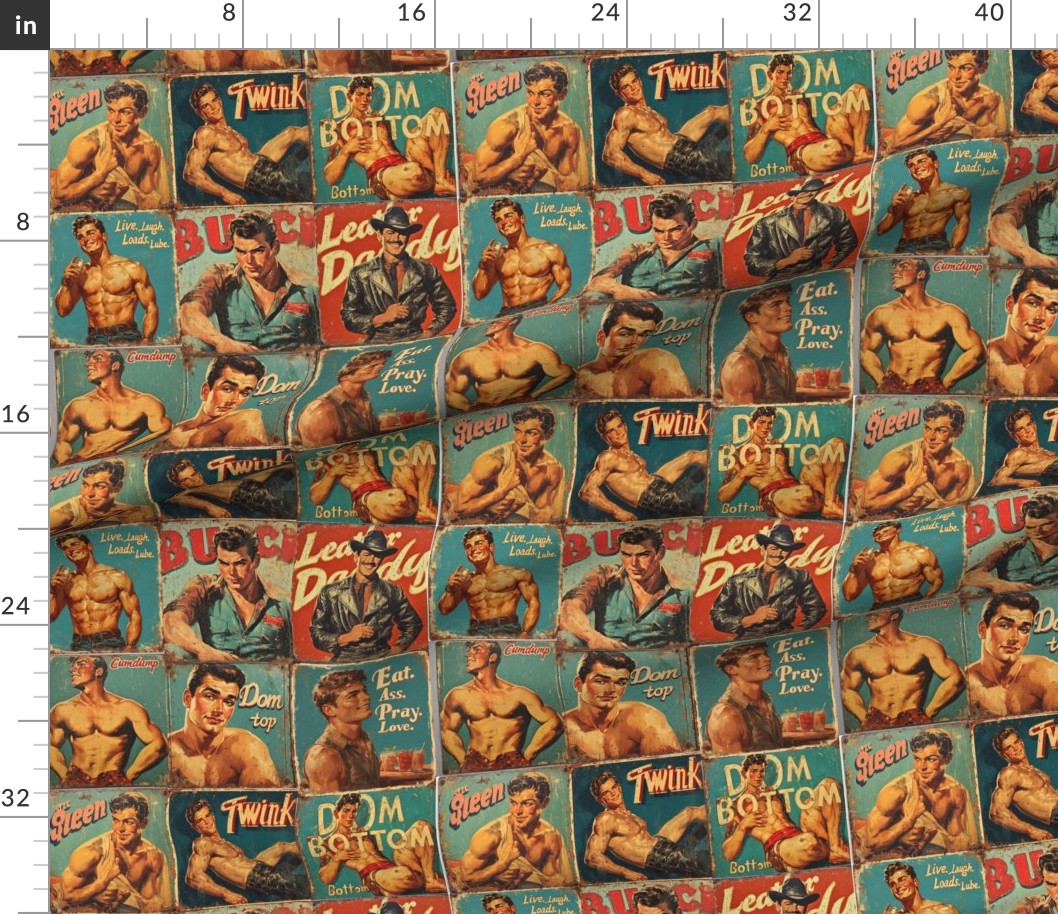 Retro Pulp Men | Dog Bandana (Adults Only)