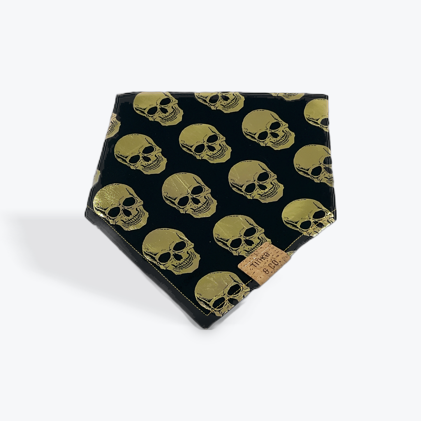 Gold Skulls - Dog Bandana