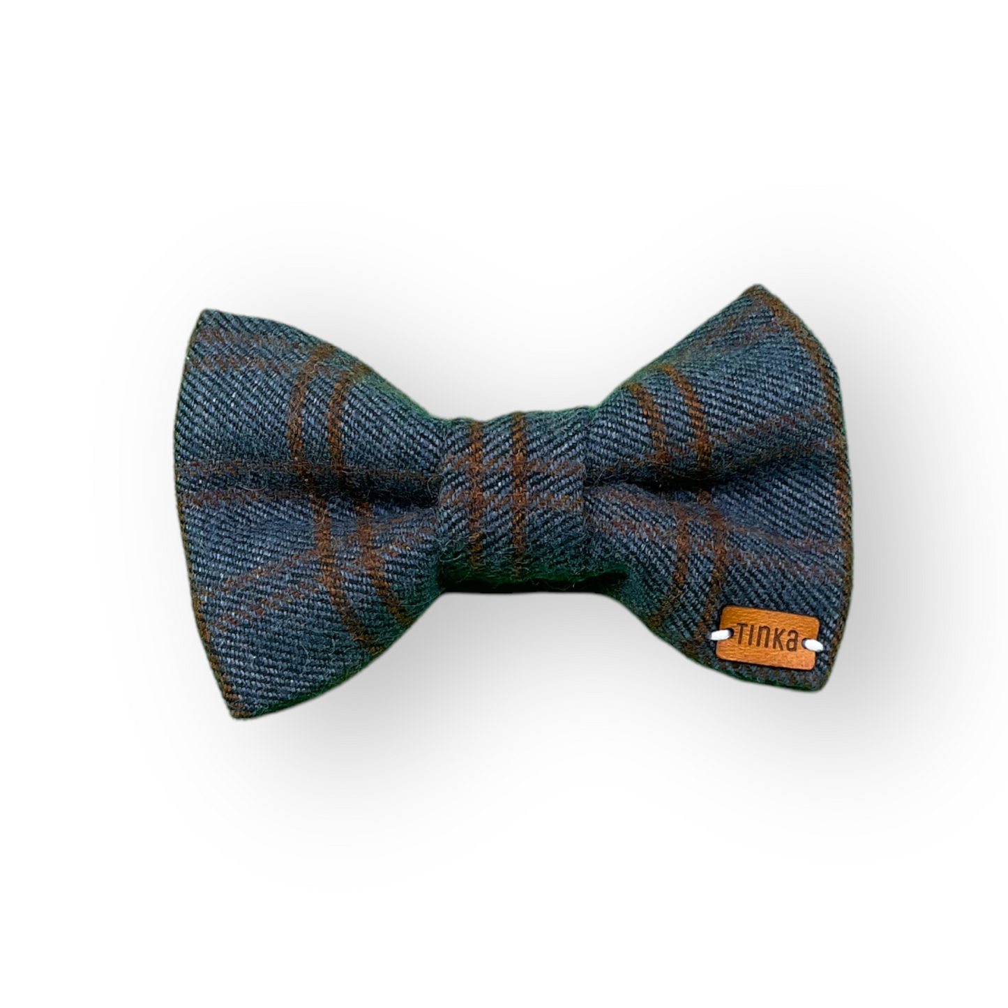 Blue Wool Check | Premium Dapper Dog Bow-Ties