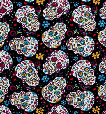 Black Skull | Dog Bandana