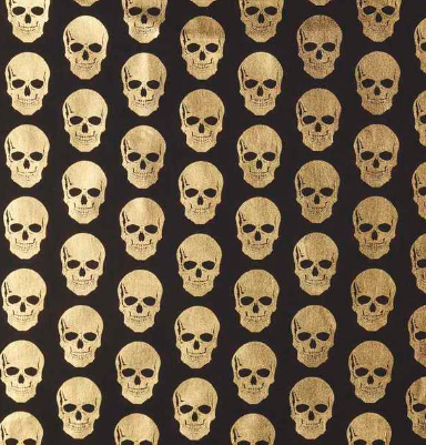 Gold Skulls - Dog Bandana