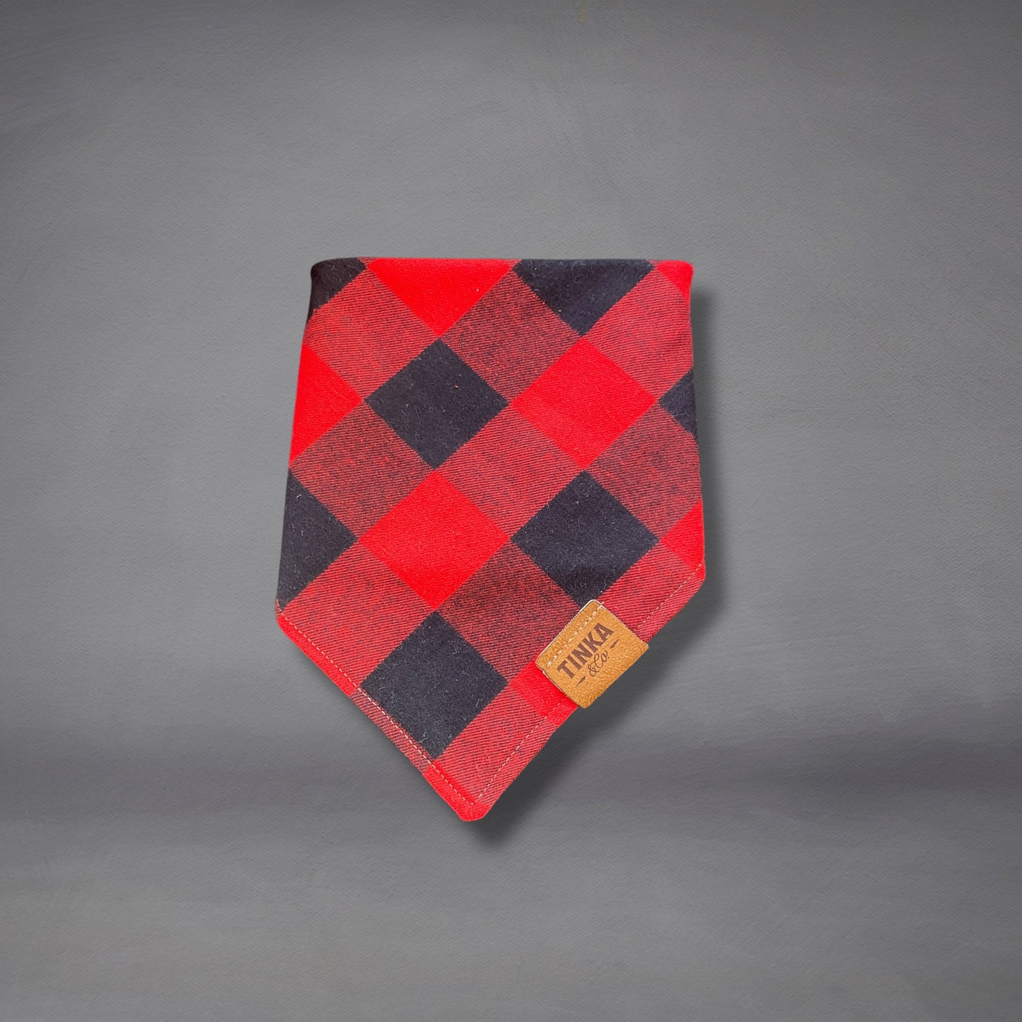 Red & Black & Flannelette Check - Dapper Dog Bandana