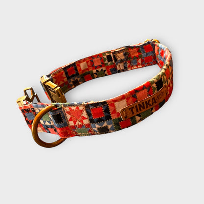 Premium Dog Collars (Red Geometric)