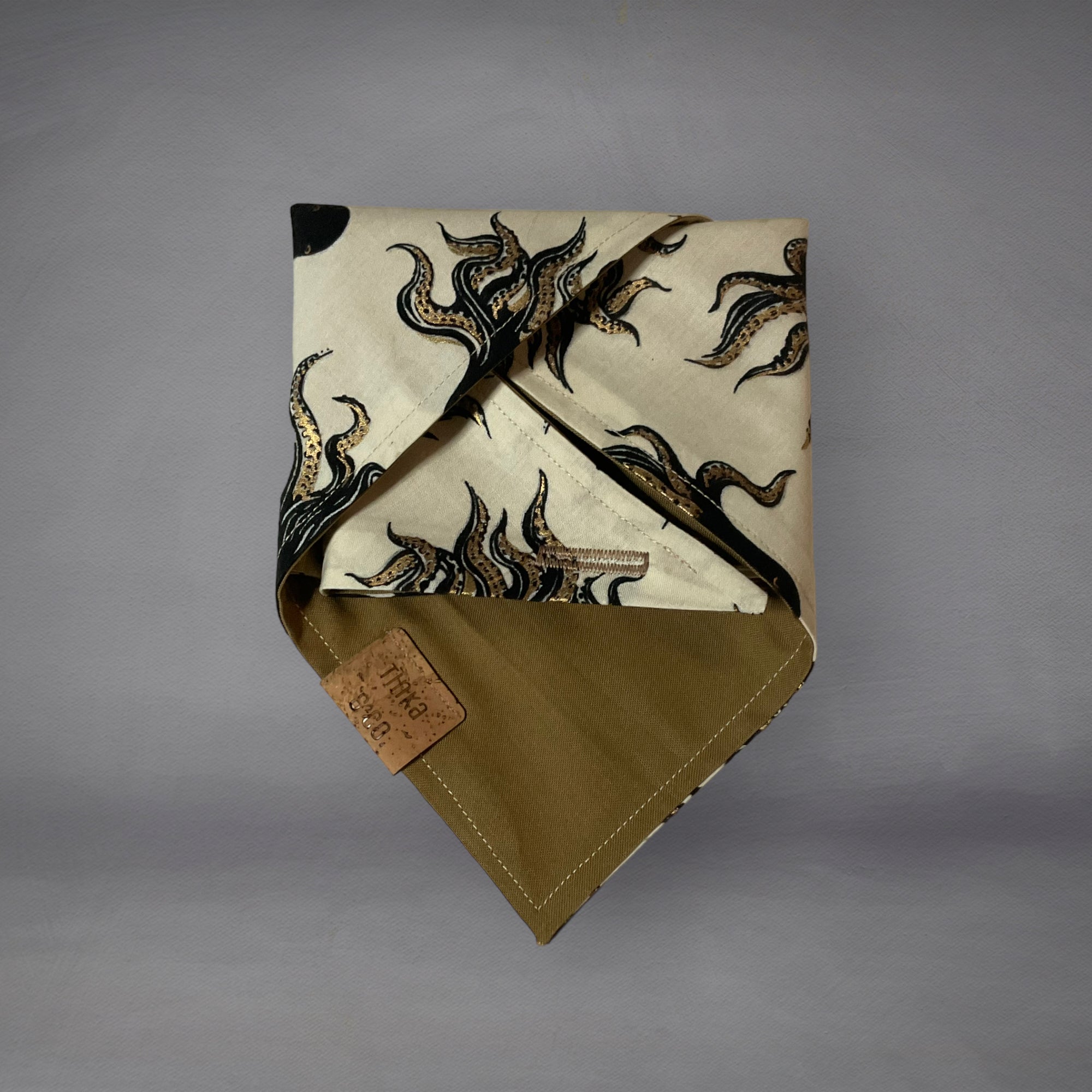 Cthulhu Gold Designer Dog Bandana — Handmade in Australia