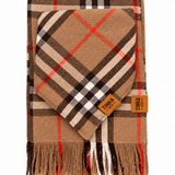 Heritage Crimson Bundle | Human Scarf & Matching Dog Bandana — Handmade in Australia