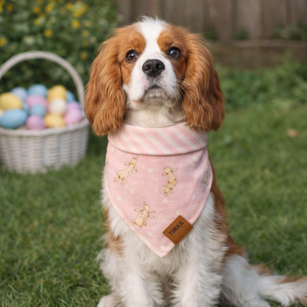 Pink Rabbit 2-in-1 Reversible Bandana
