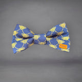 Golden Bee Print Edit Dog Bow Tie — Handmade in Australia