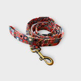 Red Geometric Premium Dog Lead