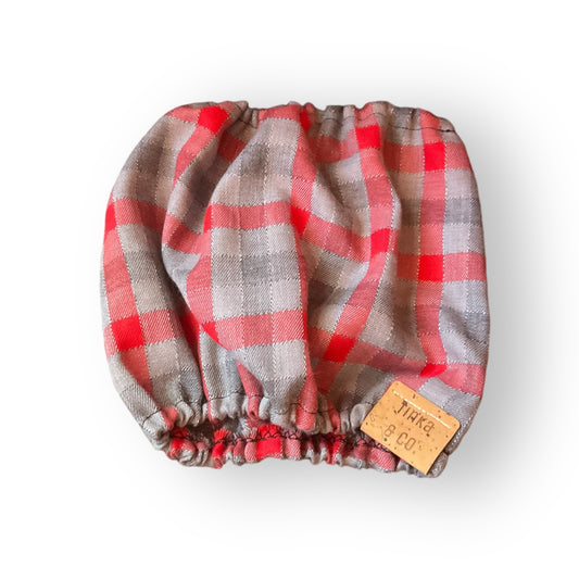 Red & Grey Check Dapper | Snood