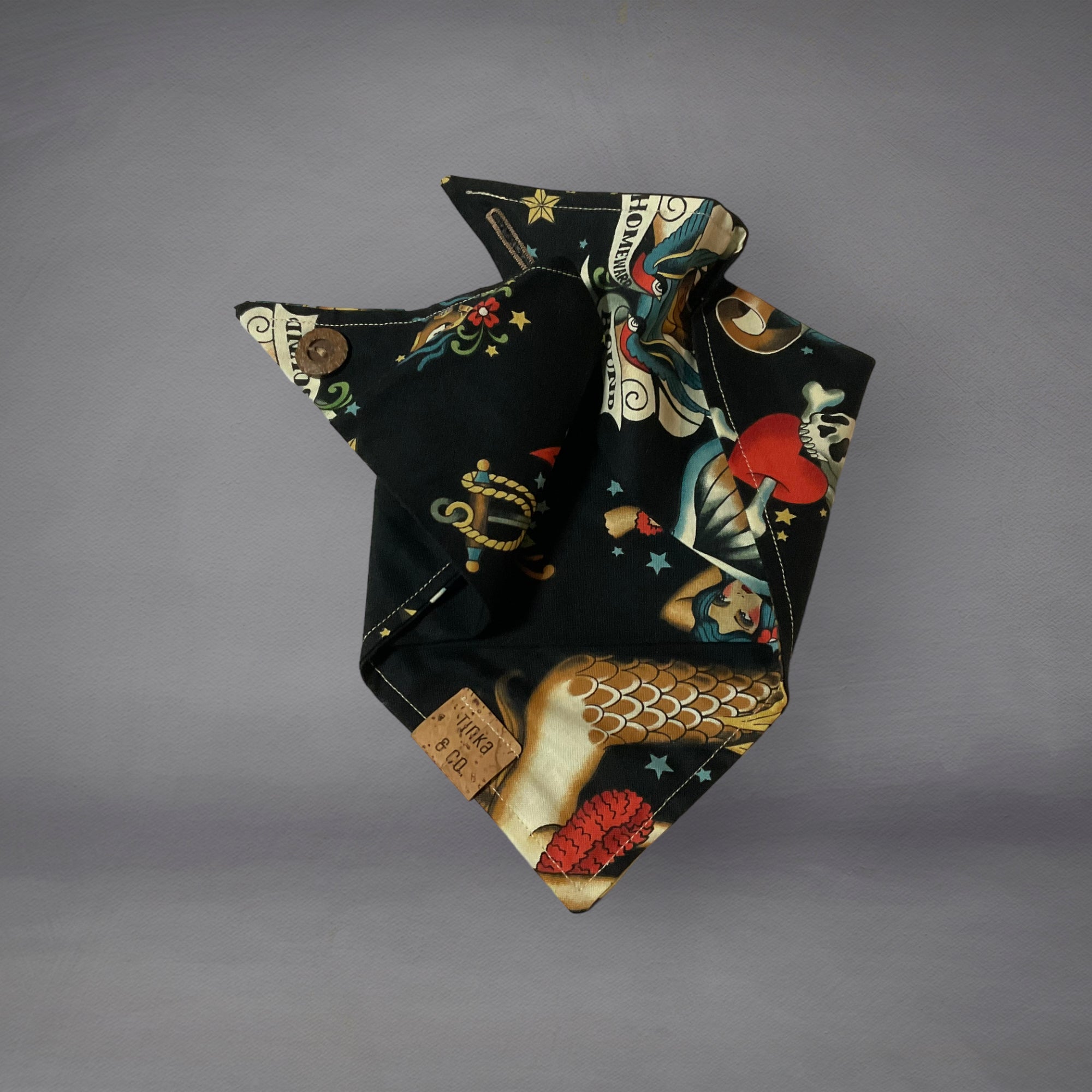 Sailor Jerry Dog Bandana — Handmade in Australia