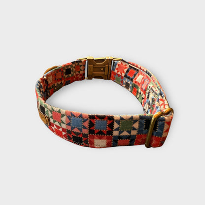 Premium Dog Collars (Red Geometric)