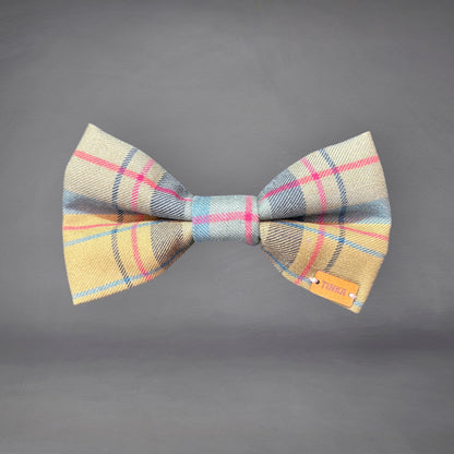 Golden Plaid - Dog Bow-Ties