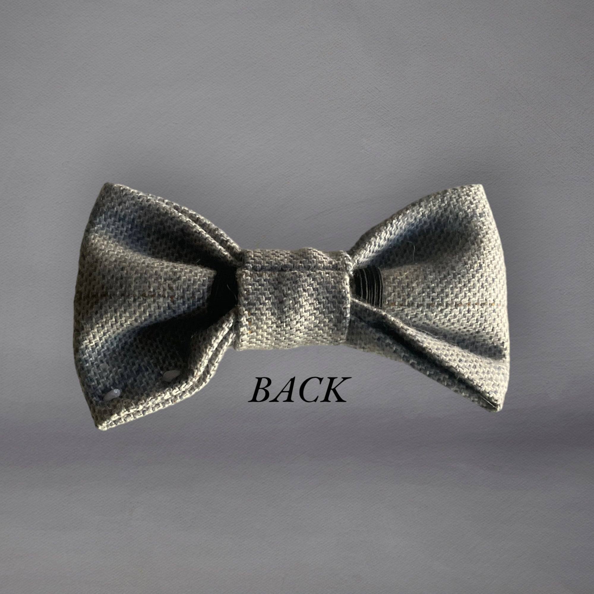 Light Grey Dapper Edit Dog Bow Tie — Handmade in Australia