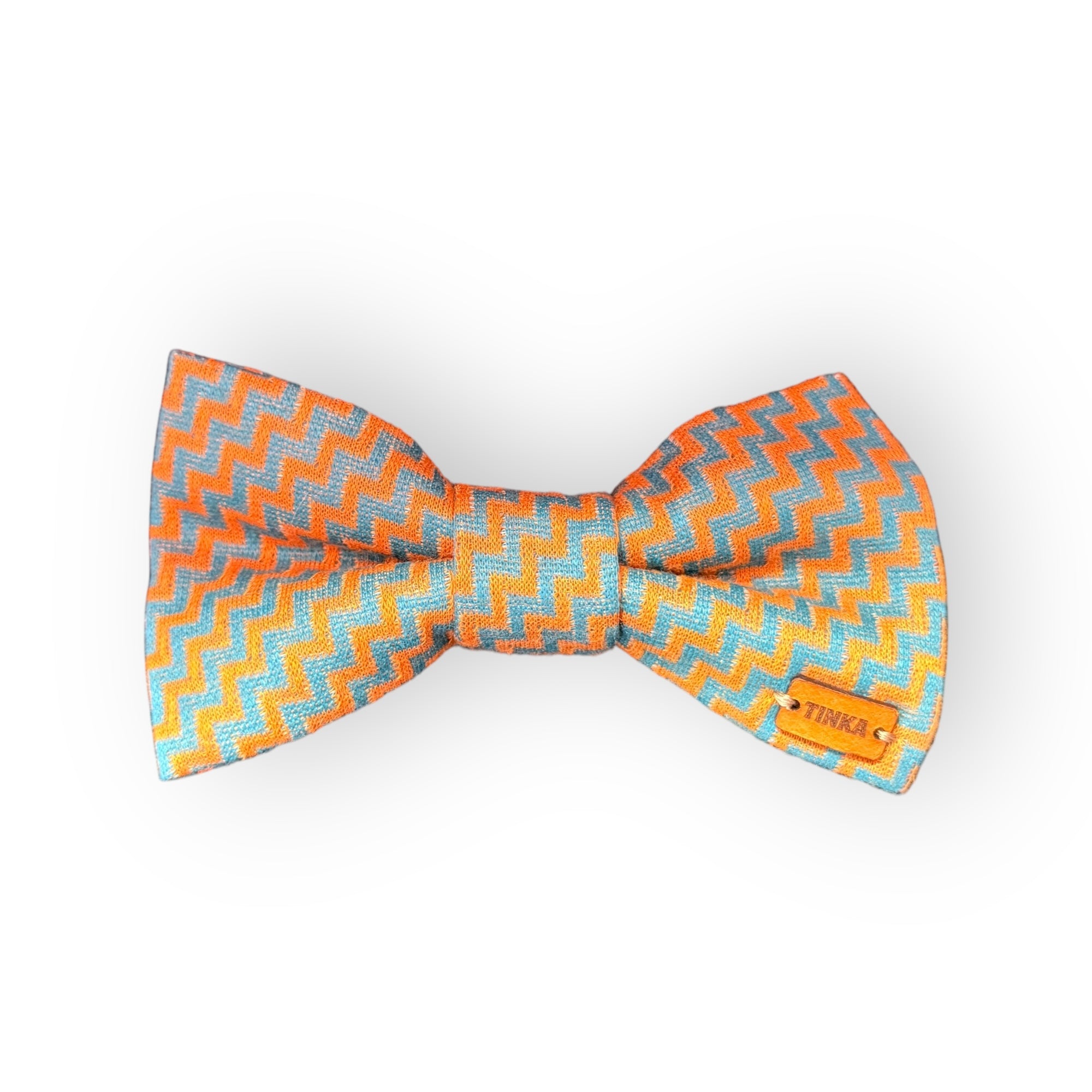 Burnt Orange  Print Edit Dog Bow Tie — Handmade in Australia