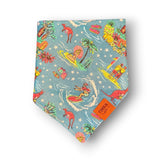 50s Vintage Dame Aussie Christmas Beach Bandana — Handmade in Australia
