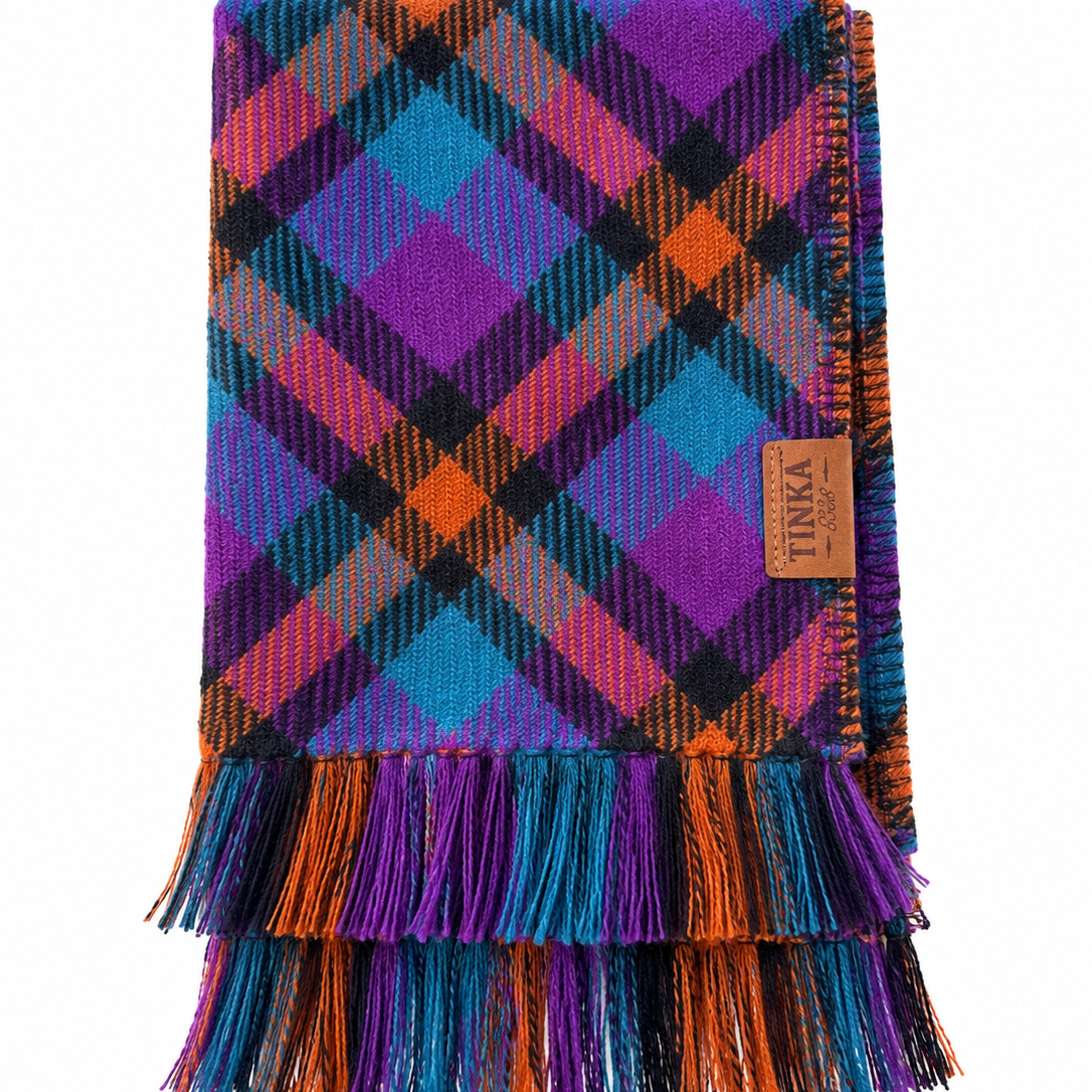 Purple Bundle | Human Scarf & Matching Dog Bow Tie — Handmade in Australia