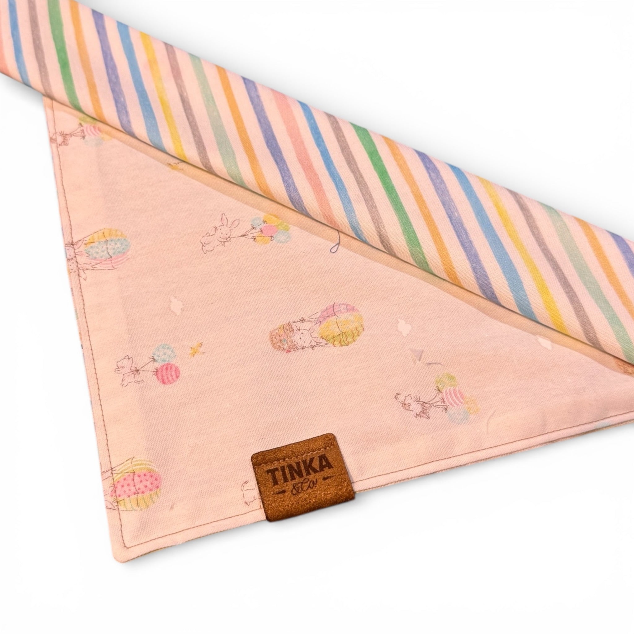 White Rabbit 2-in-1 Reversible Dog Bandana — Handmade in Australia