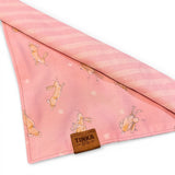 Pink Rabbit 2-in-1 Reversible Designer Dog Bandana — Handmade in Australia