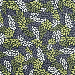 Paros Blue and Green water-resistant dog snood featuring a botanical leaf pattern, handmade in Australia by Tinka & Co.