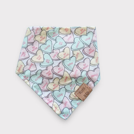 Candy Hearts - Dog Bandana