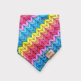 Rainbow ZigZag Dog Bandana — Handmade in Australia