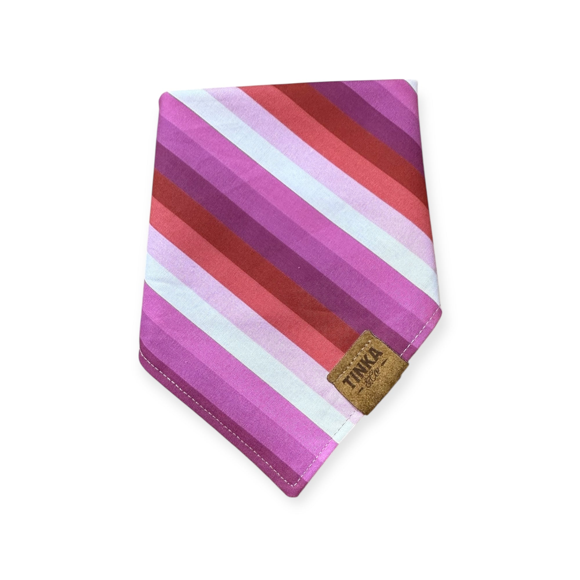 Lesbian Pride Flag Dog Bandana — Handmade in Australia