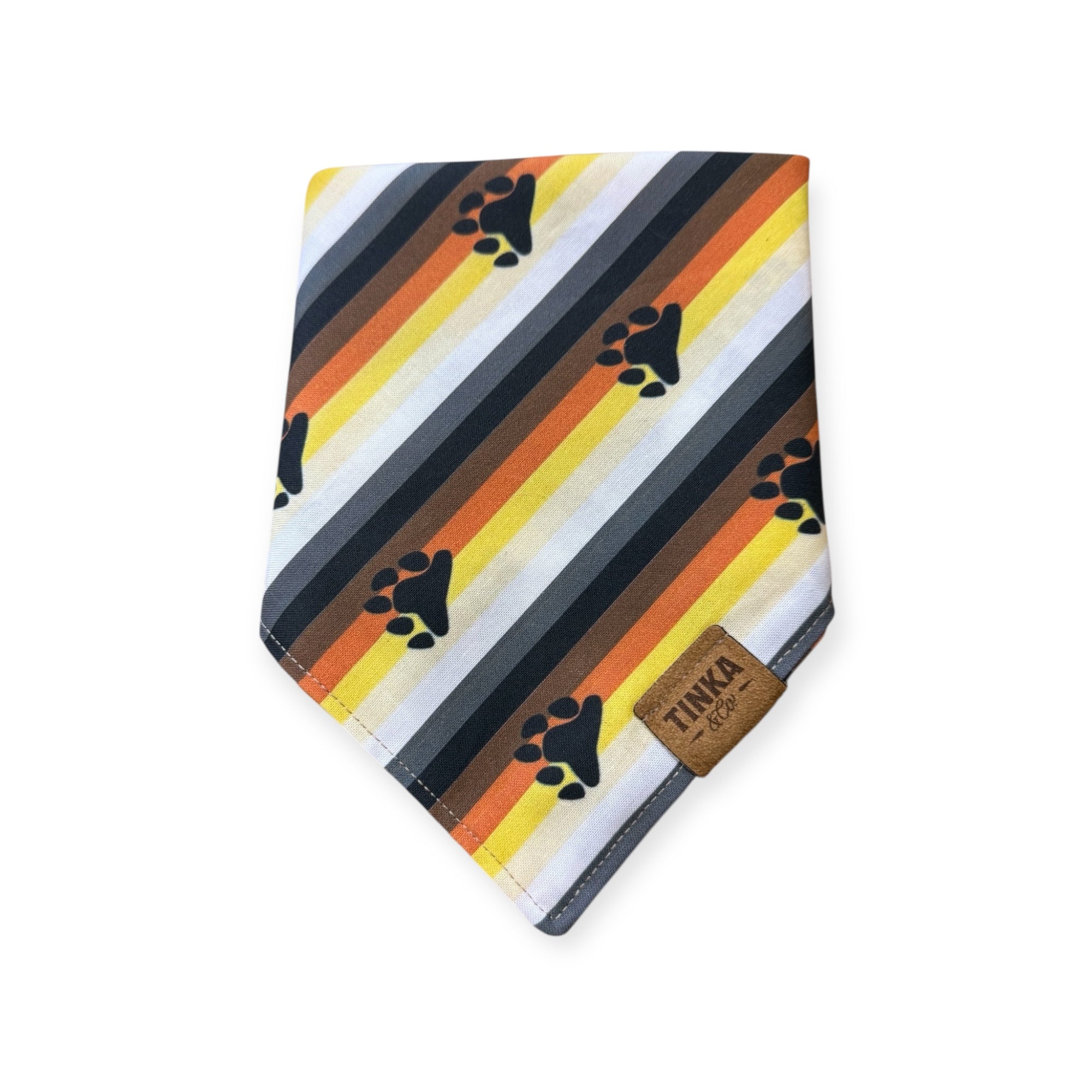 Bear Pride Flag Stripe Dog Bandana — Handmade in Australia