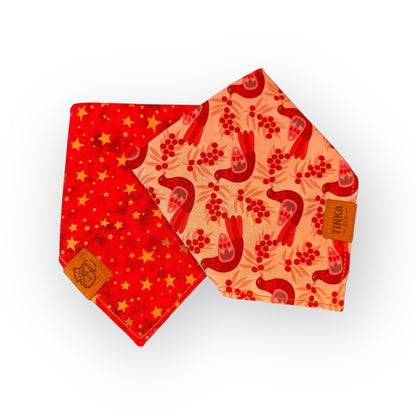 Limited Edition - Winterberry Robin | Reversible Dog Bandana