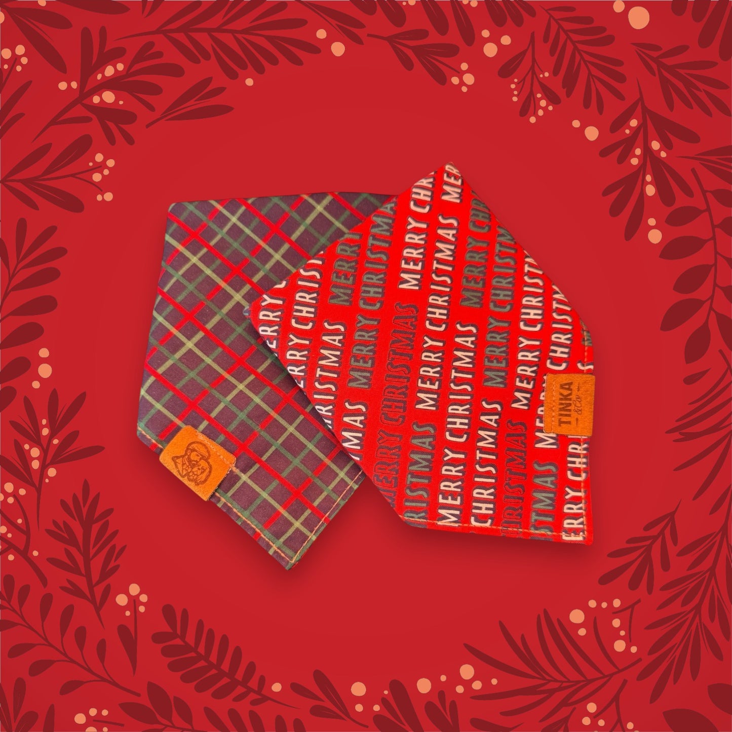 Limited Edition - Merry Tartan | Reversible Dog Bandana