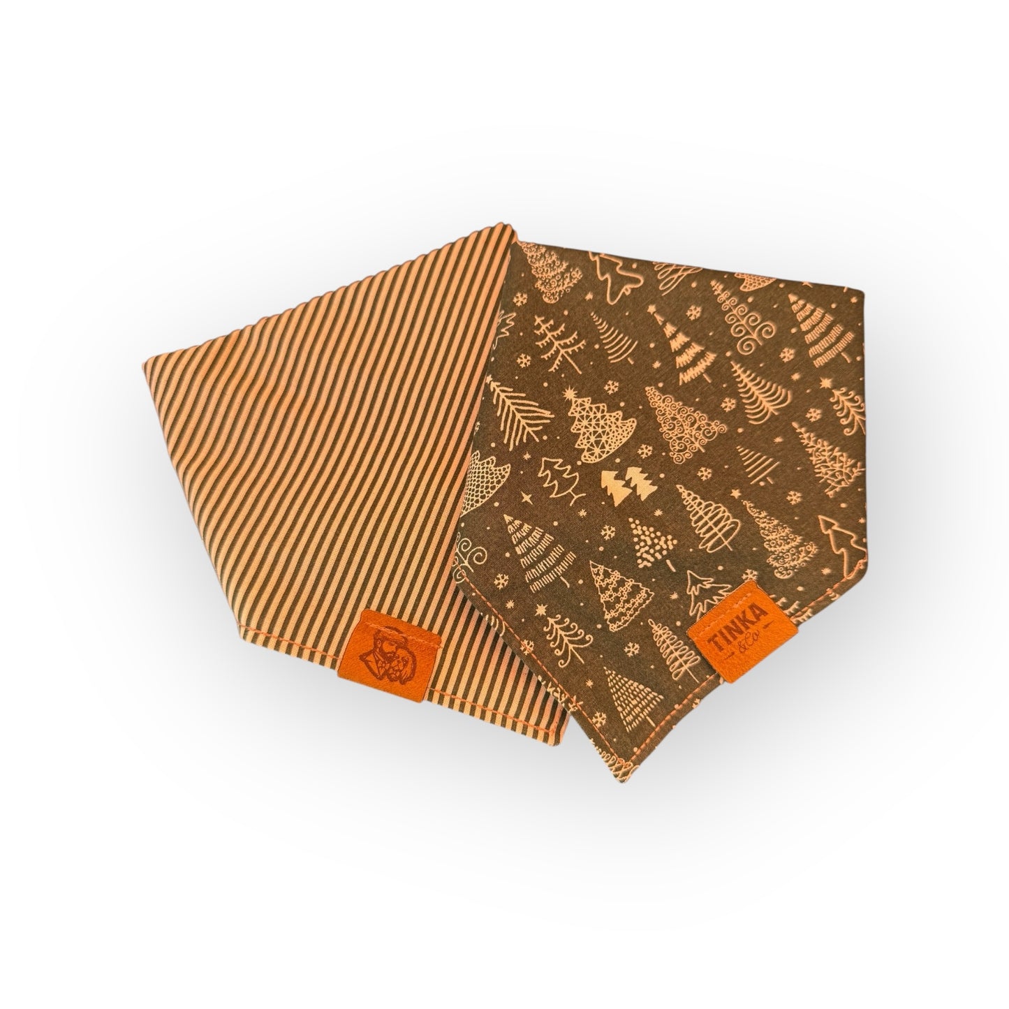 Limited Edition - The Dapper Pine | Green Reversible Dog Bandana