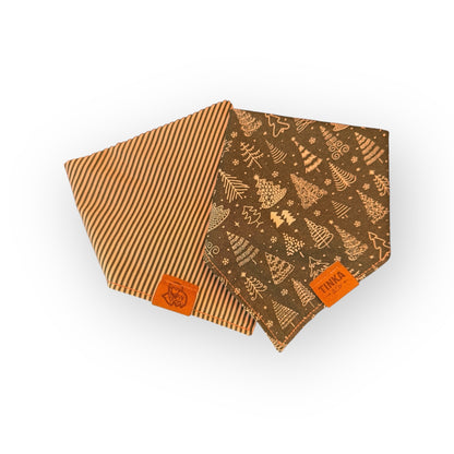 Limited Edition - The Dapper Pine | Green Reversible Dog Bandana