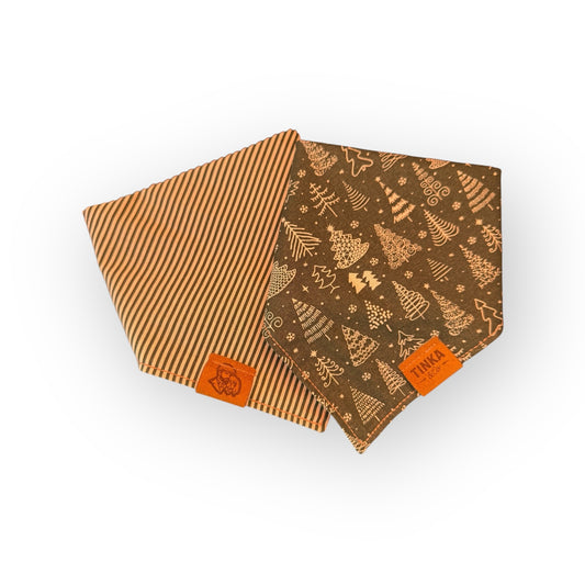 Limited Edition - The Dapper Pine | Green Reversible Dog Bandana