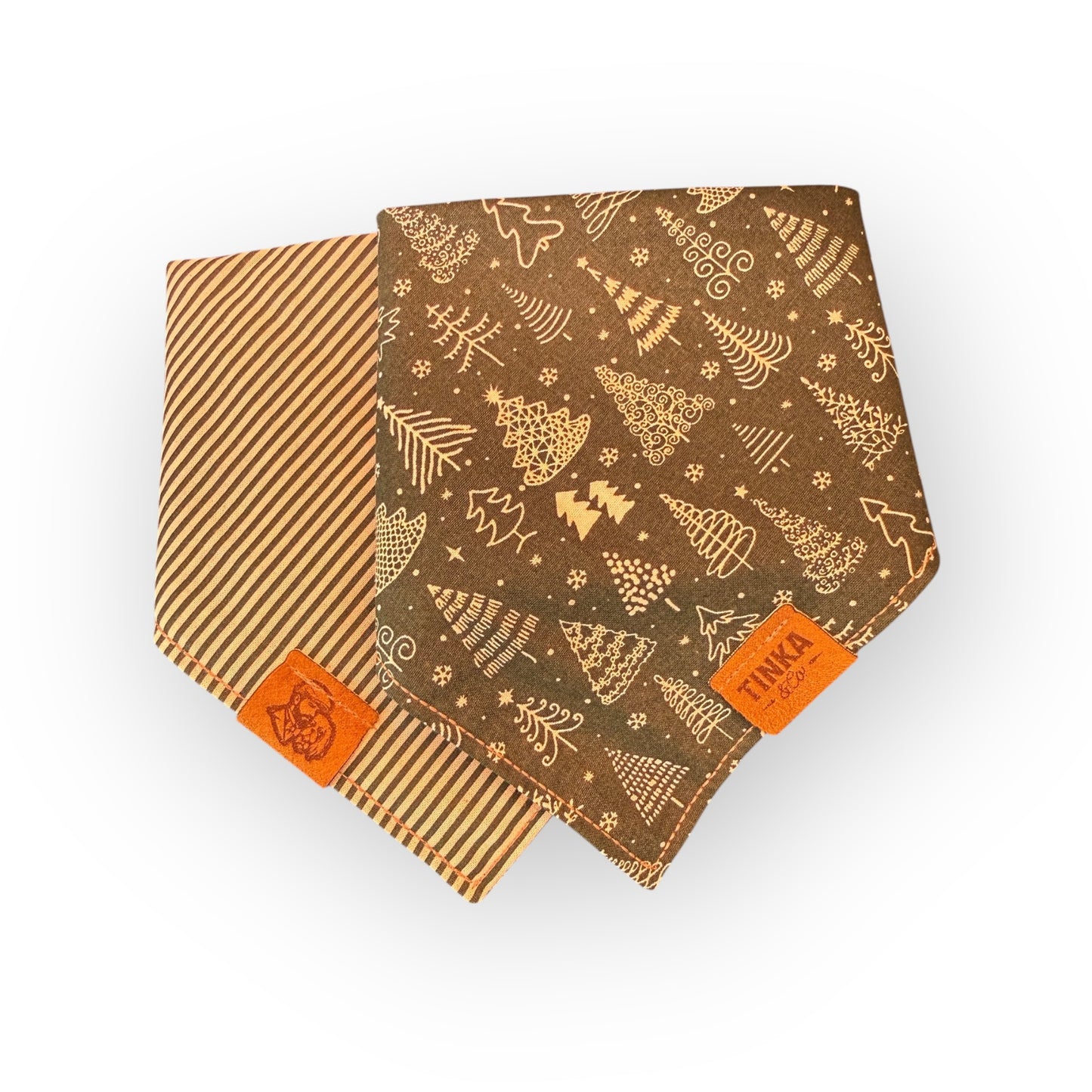 Limited Edition - The Dapper Pine | Green Reversible Dog Bandana