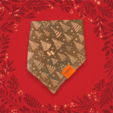 Limited Edition The Dapper Pine Green Reversible  Dog Bandana — Handmade in Australia