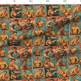 Retro Pulp Men Dog Bandana — Handmade in Australia