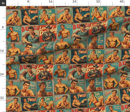 Retro Pulp Men | Dog Bandana (Adults Only)