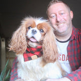 The MacGregor (Red & Black Check) Dog Bandana — Handmade in Australia