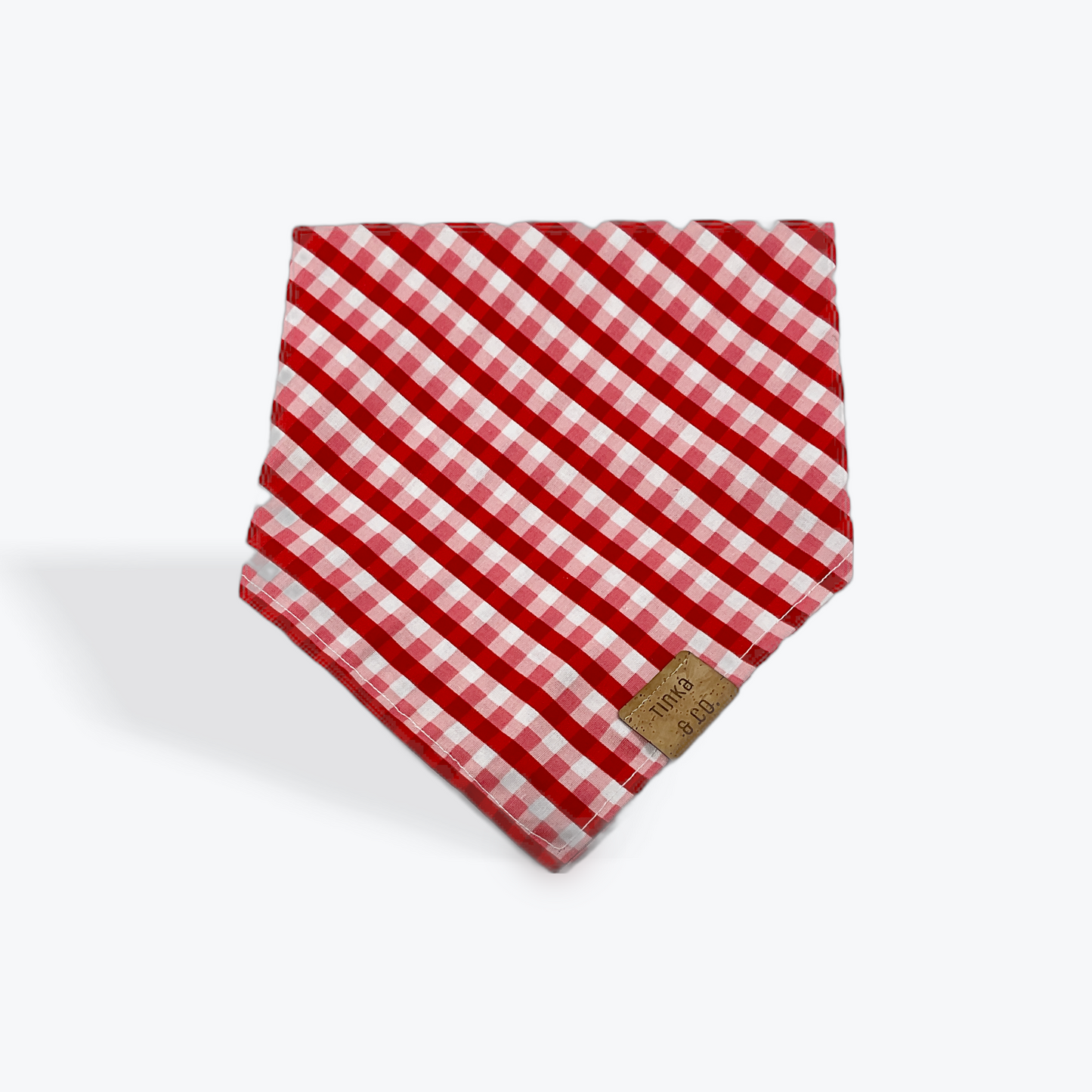 Red & White Check | Dog Bandana