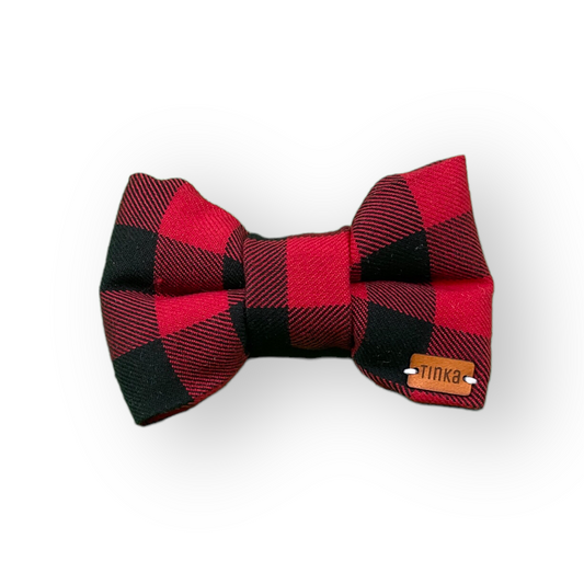 Red & Black Check | Dog Bow-Ties