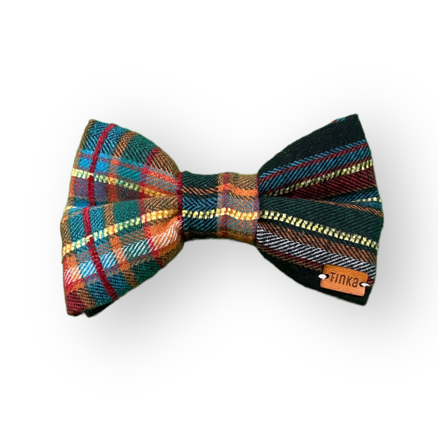 Multi Coloured Yarn Tartan - Dog Bow-Ties